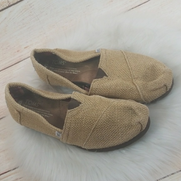 Toms Shoes Toms Burlap Potato Sack Slip On Boat Shoes Sz Toms Shoes Toms Burlap Potato Sack Slip On Boat Shoes Sz